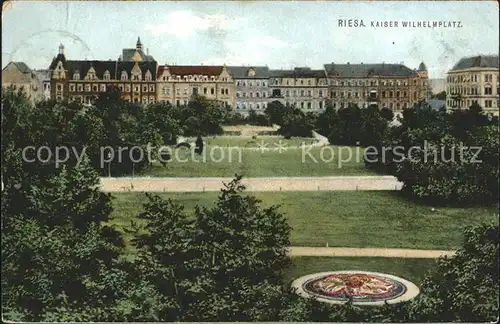 Riesa Sachsen Kaiser Wilhelm Platz  Kat. Riesa