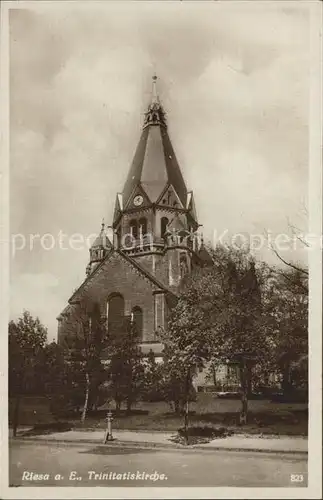 Riesa Sachsen Trinitatiskirche  Kat. Riesa