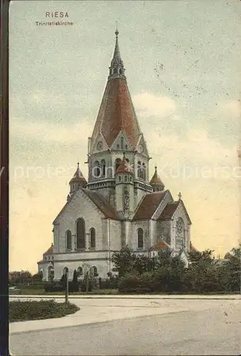 Riesa Sachsen Trinitatiskirche  Kat. Riesa