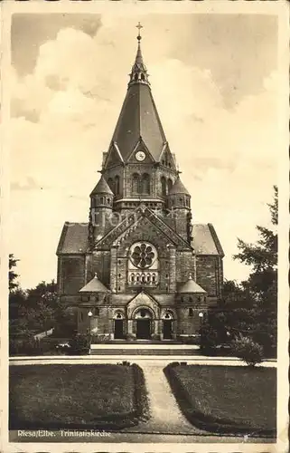 Riesa Sachsen Trinitatiskirche  Kat. Riesa