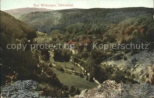 Bad Wildungen Blick ins Helenental Kat. Bad Wildungen