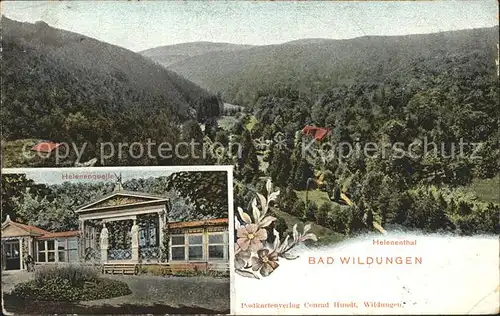 Bad Wildungen Panorama Helenental Helenenquelle Kat. Bad Wildungen