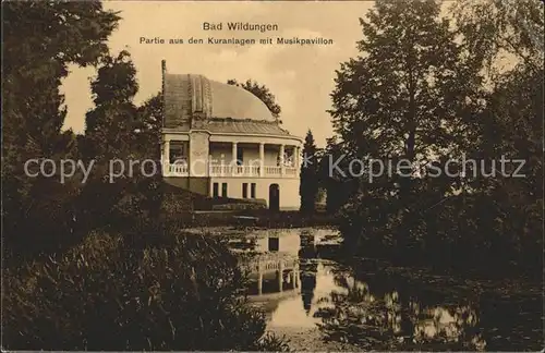 Bad Wildungen Kuranlagen mit Musikpavillon Kat. Bad Wildungen