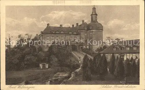 Bad Wildungen Schloss Friedrichstein Kupfertiefdruck Kat. Bad Wildungen
