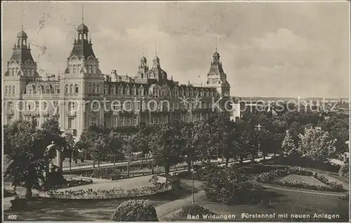 Bad Wildungen Fuerstenhof mit neuen Anlagen Kat. Bad Wildungen