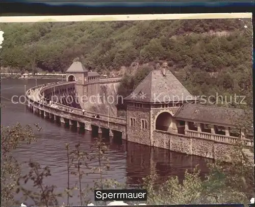 Edersee Sperrmauer Edertalsperre Kat. Edertal