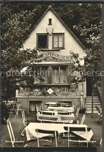 Bad Wildungen Knusperhaeuschen Gaststaette Terrasse Kat. Bad Wildungen