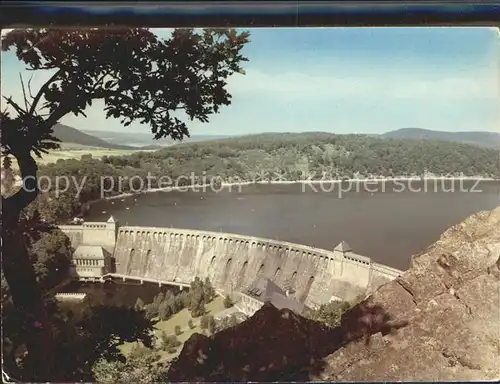 Edersee Sperrmauer Edertalsperre Stausee Kat. Edertal