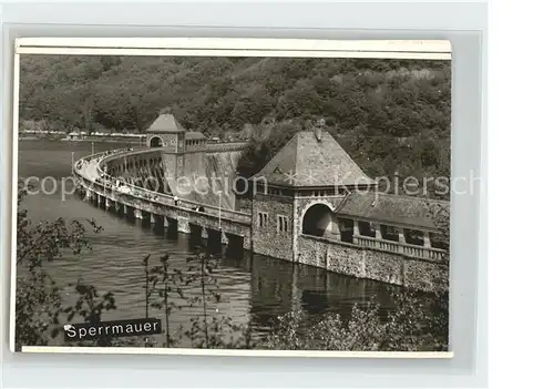 Edersee Sperrmauer Edertalsperre Stausee Kat. Edertal