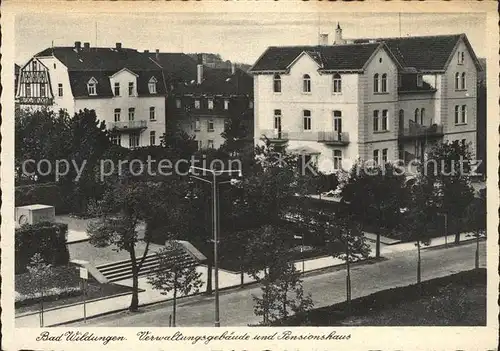 Bad Wildungen Verwaltungsgebaeude und Pensionshaus Kat. Bad Wildungen