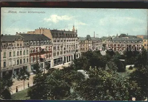 Riesa Sachsen Kaiser Wilhelmsplatz Kat. Riesa