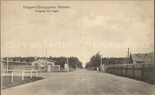 Zeithain Truppen  uebungsplatz Eingang Lager Kat. Zeithain