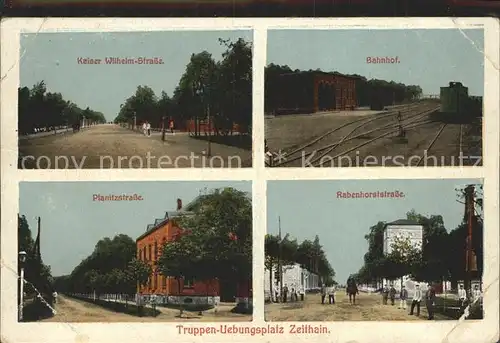 Zeithain Truppen  uebungsplatzKaiser Wilhelm  Strasse Bahnhof Planitzstrasse Kat. Zeithain