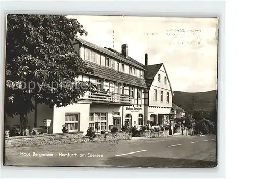 Hemfurth Edersee Haus Bergmann Kat. Edertal