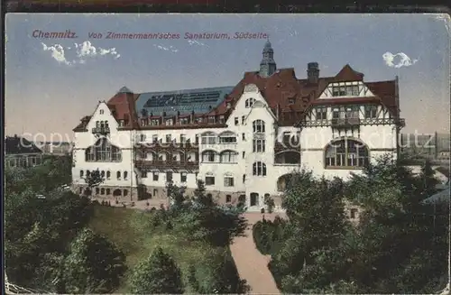 Chemnitz Zimmermannsches Sanatorium Kat. Chemnitz