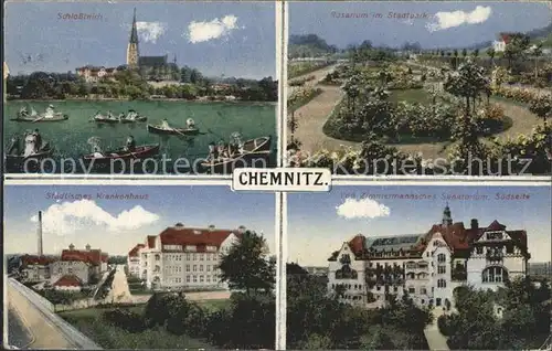 Chemnitz Schlossteich Museum Stadtpark  Kat. Chemnitz