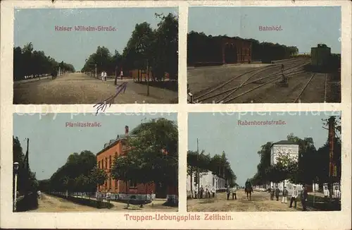 Zeithain Truppen uebungsplatz Rabenhorststrasse Planitzstrasse Kaiser Wilhelm Strasse Kat. Zeithain