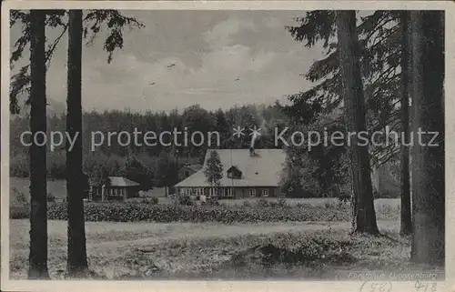 Pulsnitz Sachsen Forsthaus Luchsenburg Kat. Pulsnitz