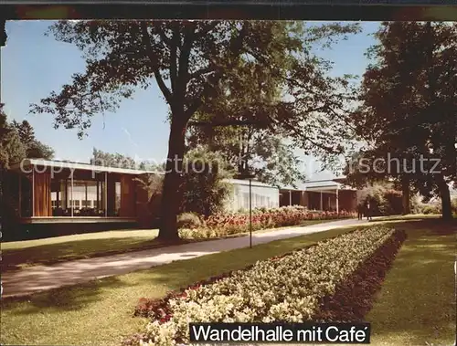 Reinhardshausen Wandelhalle mit Cafe Kat. Bad Wildungen