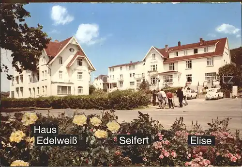 Reinhardshausen Haus Edelweiss Seifert und Elise Kat. Bad Wildungen