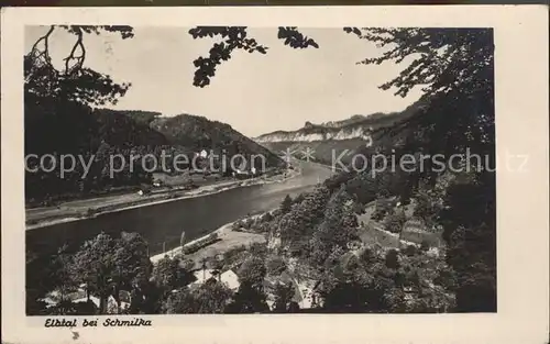 Schmilka Panorama / Bad Schandau /Saechsische Schweiz-Osterzgebirge LKR