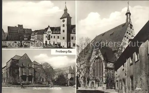 Freiberg Sachsen Obermarkt Studentenwohnheim Dom Kat. Freiberg