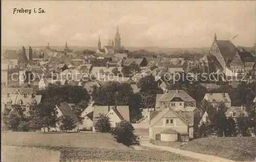 Freiberg Sachsen Stadtansicht Kat. Freiberg