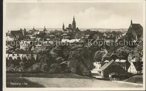 Freiberg Sachsen Stadtansicht Kat. Freiberg