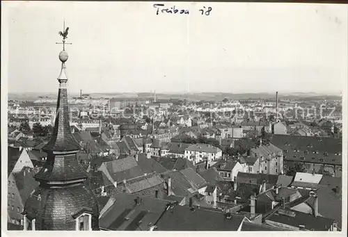 Freiberg Sachsen Stadtansicht mit Hahnenturm Kat. Freiberg