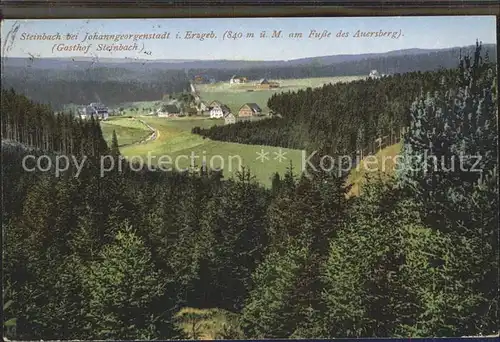 Steinbach Johanngeorgenstadt Panorama Auersberg Kat. Johanngeorgenstadt