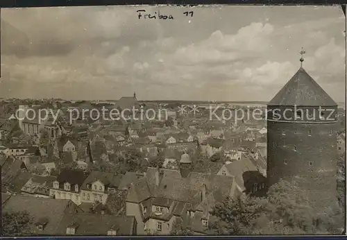 Freiberg Sachsen Blick ueber die Stadt Turm Kat. Freiberg