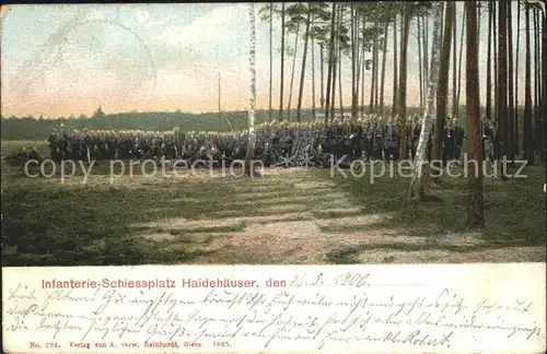 Haidehaeuser Infanterie  Schiessplatz Kat. Olbernhau