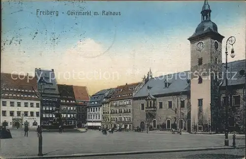 Freiberg Sachsen Obermarkt Rathaus Kat. Freiberg