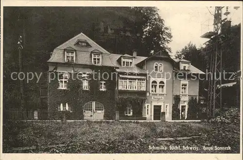 Schmilka Haus Sonneck Kat. Bad Schandau