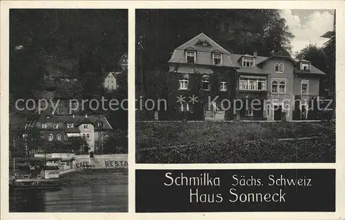 Schmilka Haus Sonneck Kat. Bad Schandau