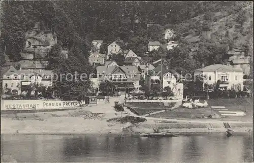 Schmilka Restaurant Pension Pruefer Kat. Bad Schandau