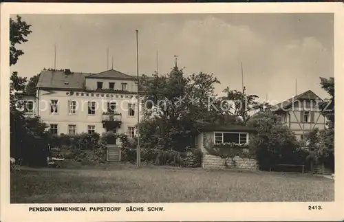 Papstdorf Pension Immenheim Kat. Gohrisch