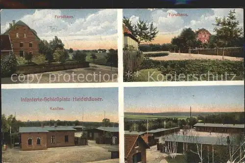 Haidehaeuser Infanterie  Schiessplatz Forsthaus Kantine Kat. Olbernhau