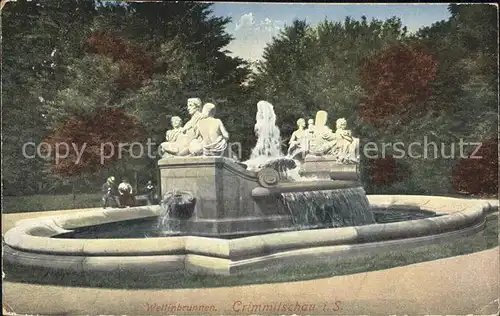 Crimmitschau Wettinbrunnen Kat. Crimmitschau