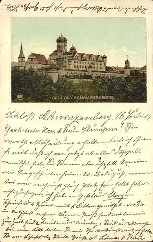 Schwarzenberg Erzgebirge Schloss Kat. Schwarzenberg