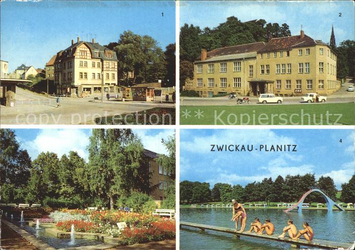 Planitz Zwickau Markt Kulturhaus Springbrunnenanlage Freibad Kat