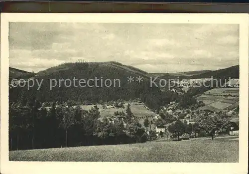 Untersachsenberg Panorama Steindoebra Scheibenberg Kat. Klingenthal Sachsen