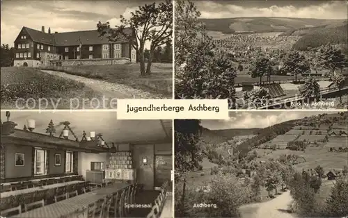 Klingenthal Vogtland Jugendherberge Aschberg Speisesaal Kat. Klingenthal Sachsen