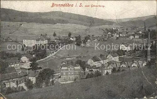 Brunndoebra Panorama Blick vom Goesselberg Kat. Klingenthal Sachsen
