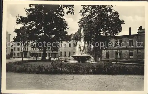 Crimmitschau Robert Koch Platz Brunnen Kat. Crimmitschau