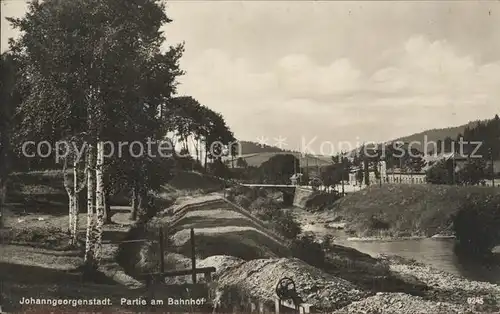 Johanngeorgenstadt Partie am Bahnhof Kat. Johanngeorgenstadt