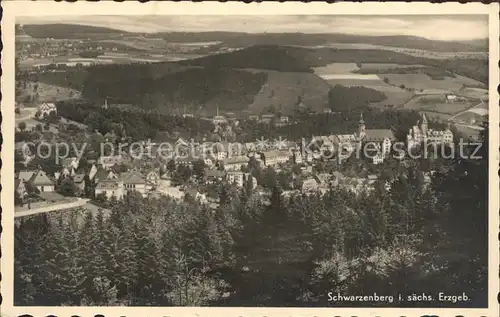 Schwarzenberg Erzgebirge Panorama Kat. Schwarzenberg