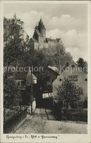 Schwarzenberg Erzgebirge Schloss und Hammerweg Kat. Schwarzenberg