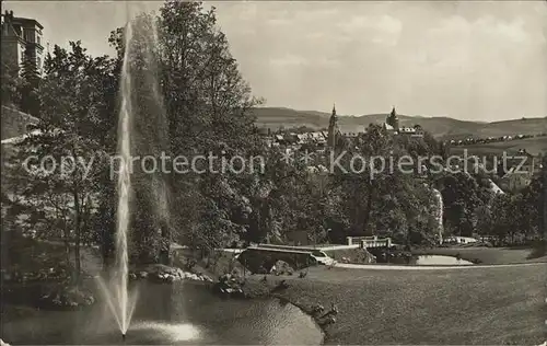 Schwarzenberg Erzgebirge Romantische Rockelmann Anlagen am Aufgang zum Thingplatz Kat. Schwarzenberg