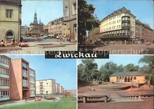 Zwickau Sachsen Markt Ringcafe Eckersbach Freilichtbuehne Kat. Zwickau